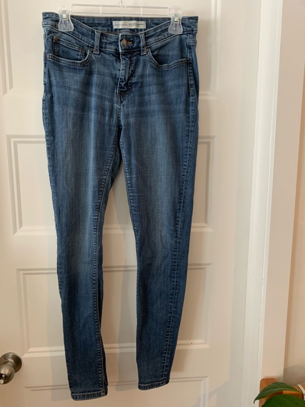 Denver Hayes  ,Women's Blue Mid-Rise Skinny Jeans